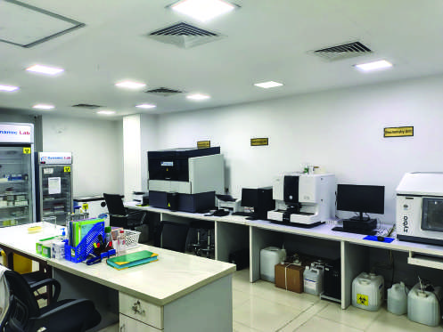 Laboratory interior
